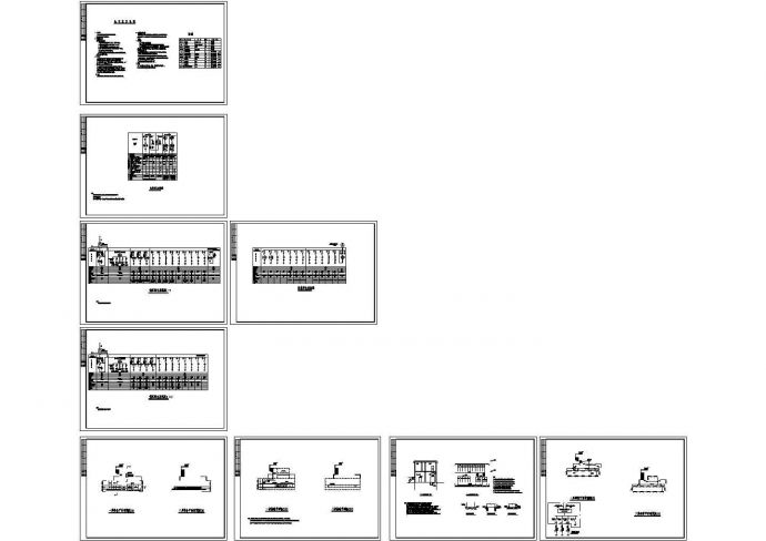 二层变电站柴油发电机房设计cad图，共九张_图1