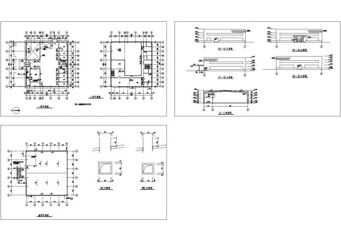 某研究中心2层实验楼建筑设计CAD施工图_图1