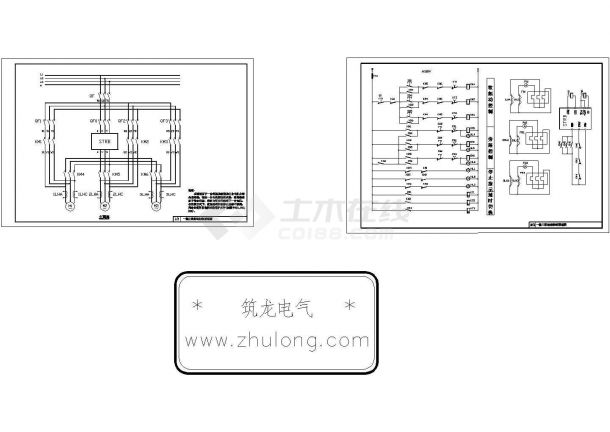 电动机一拖三软启动控制图-图二