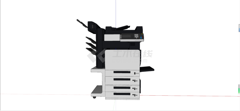 3d打印机办公用品器材su模型-图二