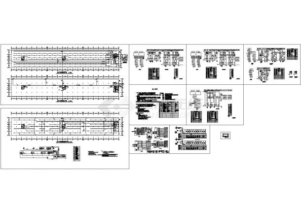 南京住宅小区地下车库全套电气系统图纸（供电、照明、接地）-图一