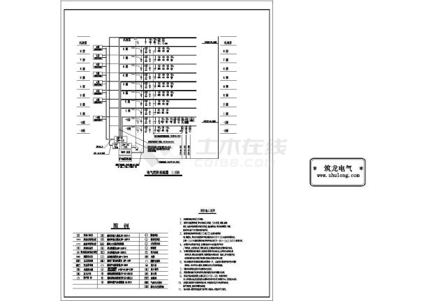 某办公楼消防设计cad系统图-图二