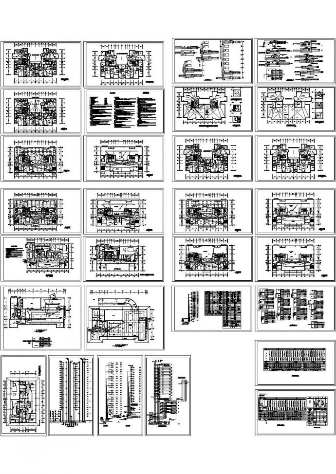 28层高层住宅电气电照全套施工图_图1