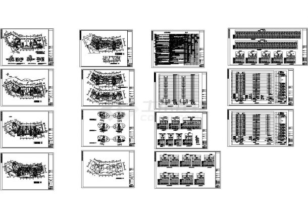 19f住宅楼层电气宽带防雷CAD设计平面图-图一