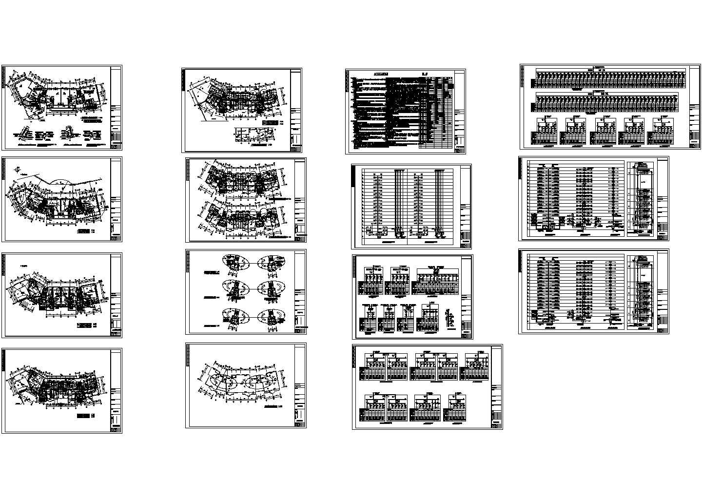 19f住宅楼层电气宽带防雷CAD设计平面图