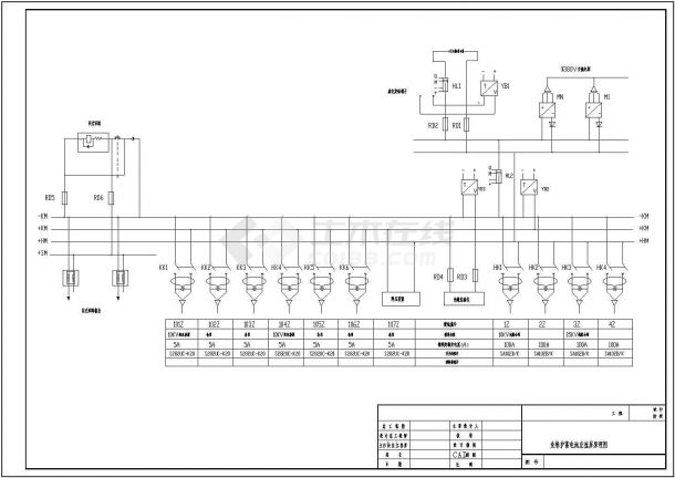 35kV窑上变电站电气设计CAD施工图-图一