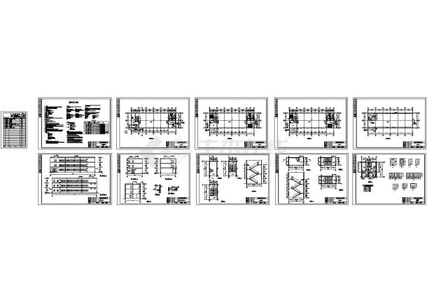 三层生产厂房，1354平米毕业设计（计算书、建筑、结构图）-图一