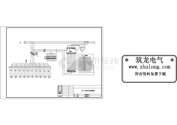 160KVA变压器无功补偿屏接线图-图一