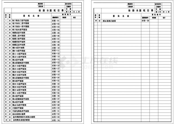 [广东]超高层办公楼给排水初步设计图纸-图二