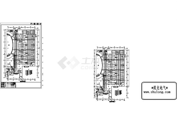 [黑龙江]大型传媒中心全套电气施工CAD全套图纸-图一