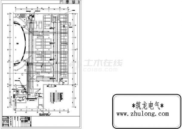 [黑龙江]大型传媒中心全套电气施工CAD全套图纸-图二