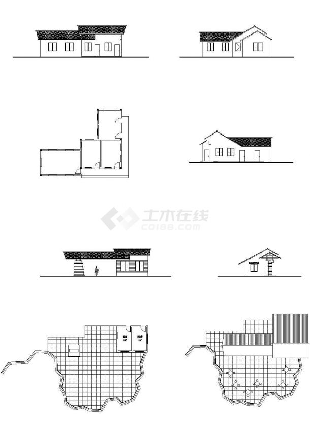 [浙江]杭州丁桥镇公园中标方案CAD平面图-图一