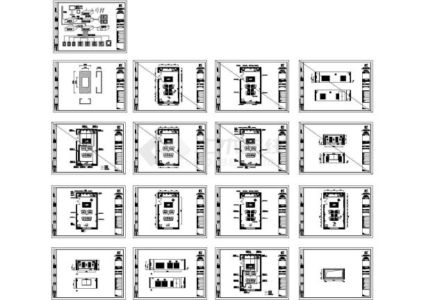 某别墅智能家居方案设计cad图，共十五张-图二