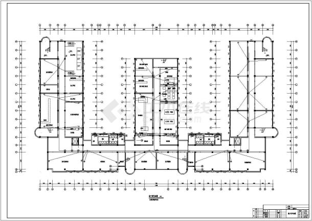某学院实验楼电气设计CAD施工图纸-图二