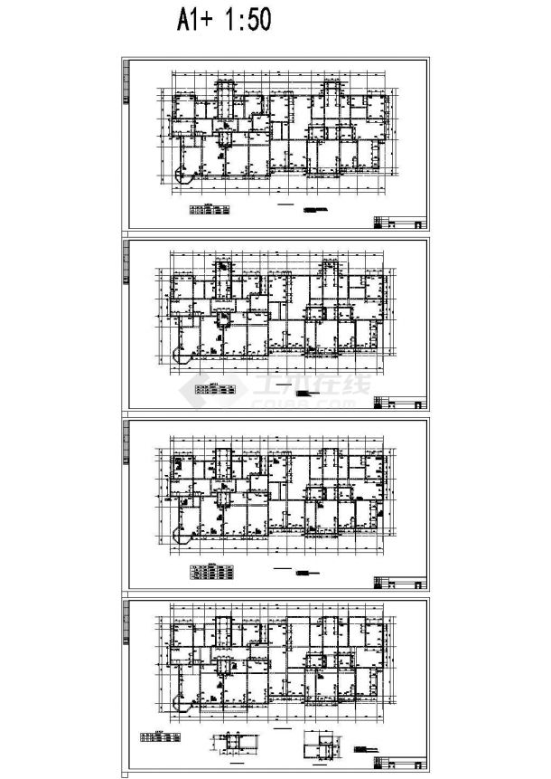 12层混凝土结构住宅楼结构施工图-图二