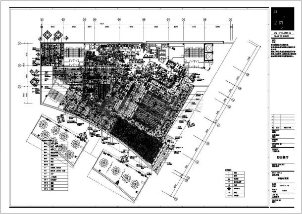 后现代风格主题餐厅装修全套cad设计施工图（附效果图）-图二