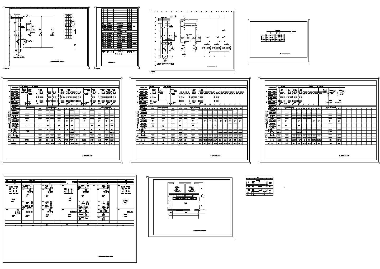 低压配电间电气设计CAD图纸