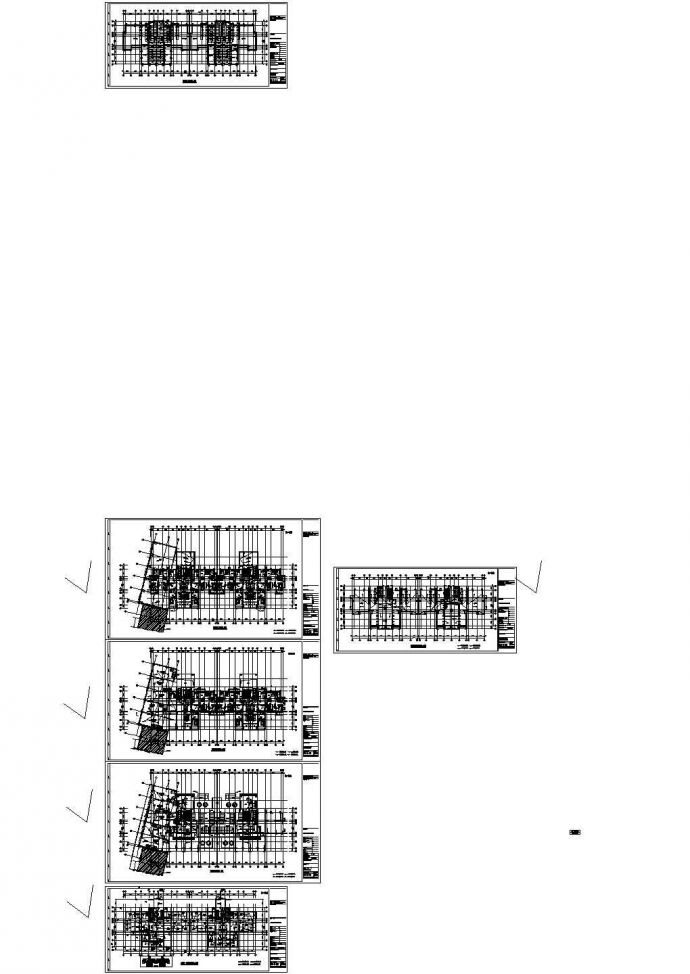 某高层住宅楼地下车库强弱电设计cad全套施工图（含3栋楼地下车库设计）_图1