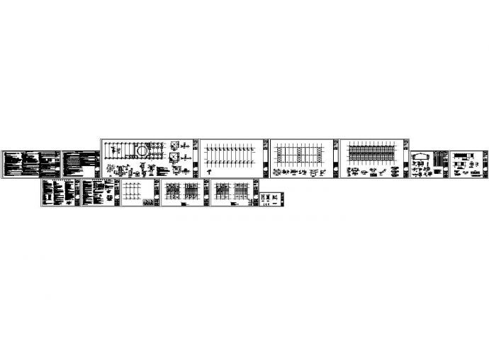 单层单跨门钢结构厂房CAD施工图_图1