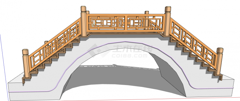 新古典桥梁su模型设计-图二