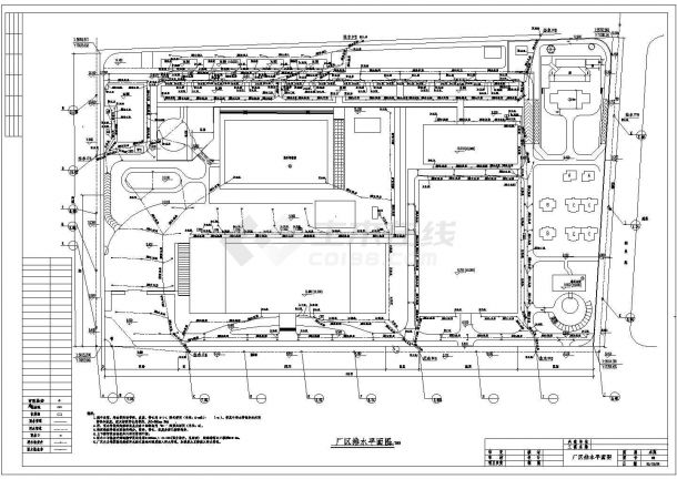 某新建厂房给排水平面图-图二