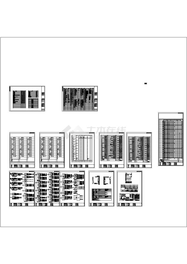 某地上三十九层框架结构住宅楼配电设计cad全套电气施工图（含弱电设计）-图二