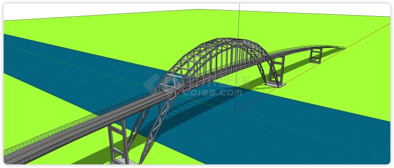 跨海跨河大桥钢结构其它桥su模型-图一