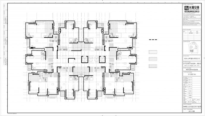 某建筑11号楼平面图（保温范围）CAD_图1