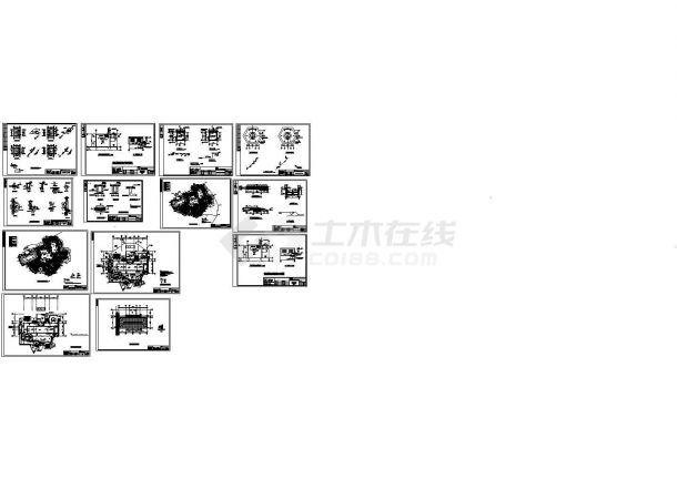 某中央区花园小区给排水系统设计图-图一