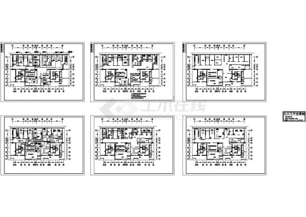 某高层住宅楼建筑电气全套施工CAD图纸，含电气说明-图一