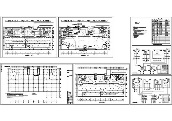 某人防电气停车场配电CAD设计系统图纸_图1
