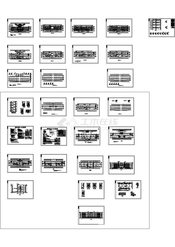 [毕业设计]青岛某四层教学楼建筑施工图（含计算书）-图一