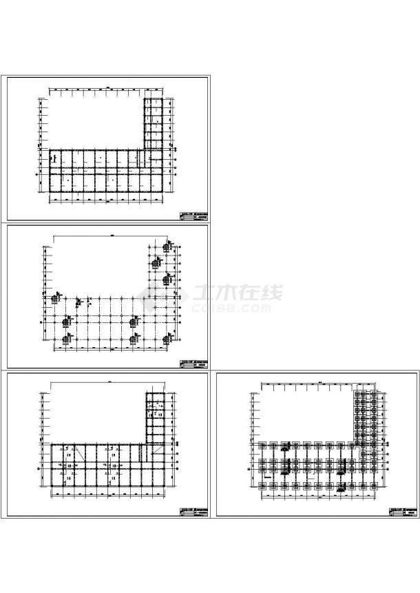 [辽阳市]某五层砖混结构中学教学楼建筑结构方案图-图一