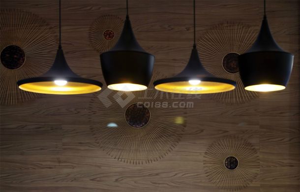 吉旺港式餐厅亚龙广场店室内装修设计cad效果图方案-图二