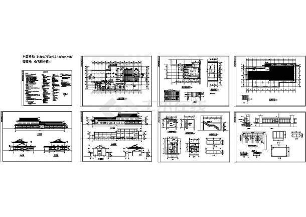 某1+1小夹层礼堂建筑施工CAD图纸，含建筑设计说明-图一