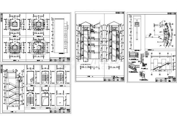【南京】某学院五层教学楼建筑施工图，含建筑设计说明-图一