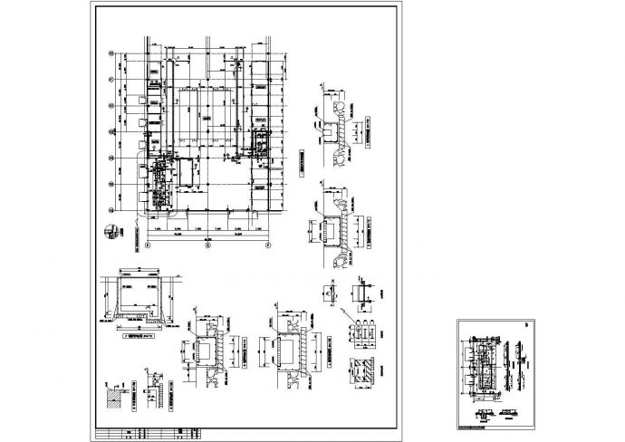 东芝电梯2层大型厂房全套建筑设计CAD施工图_图1