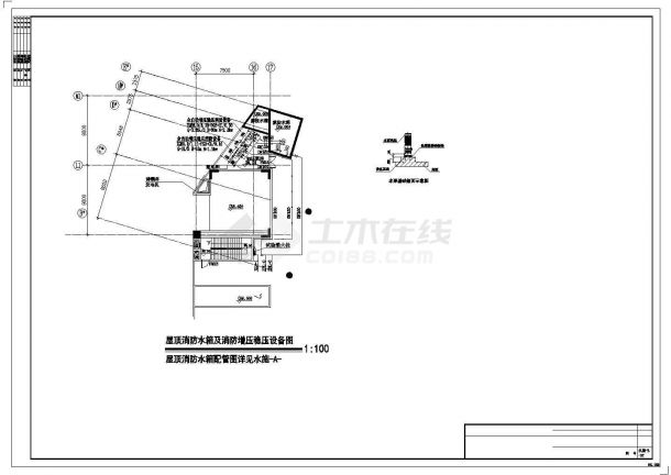 某展馆珠江取水系统cad图纸（含污水泵房大样图，设计说明）-图二