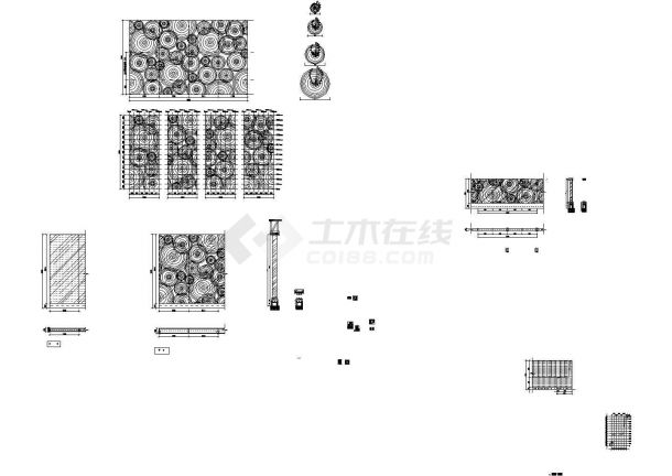 [南京]时尚火锅店室内装修设计cad图（含效果）-图一