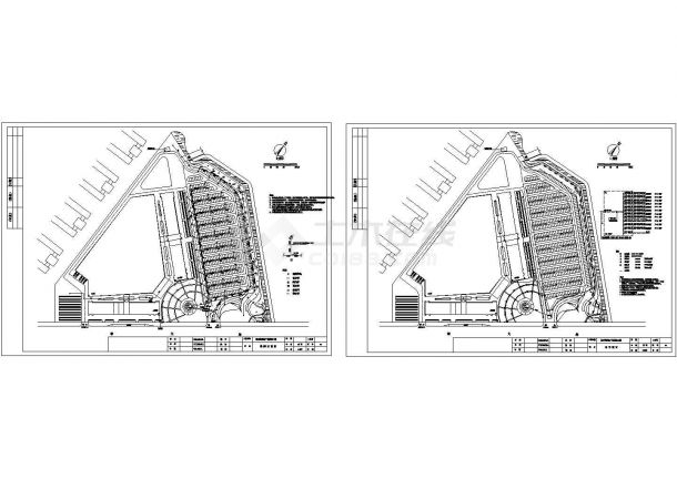 曼哈顿商业广场景观设计施工图-图二
