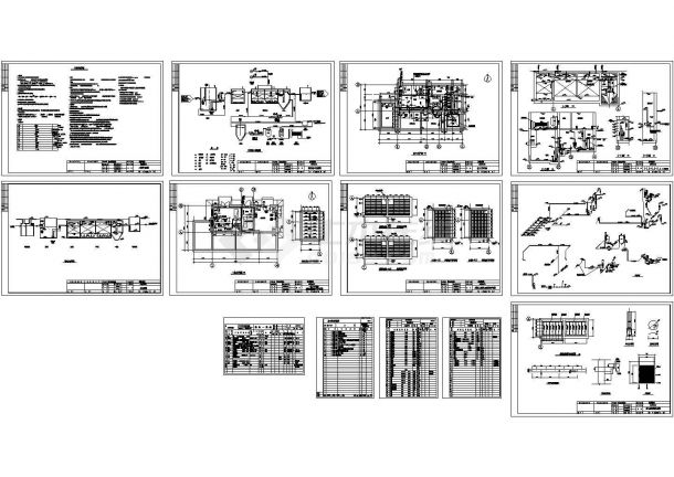 医院污水处理工程设计施工图纸-图二