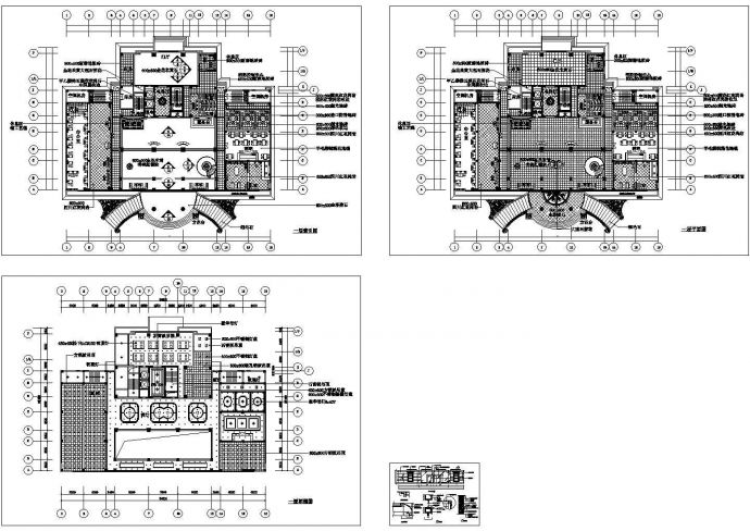 某华丽五星级酒店大堂装修设计cad全套方案图（甲级院设计）_图1