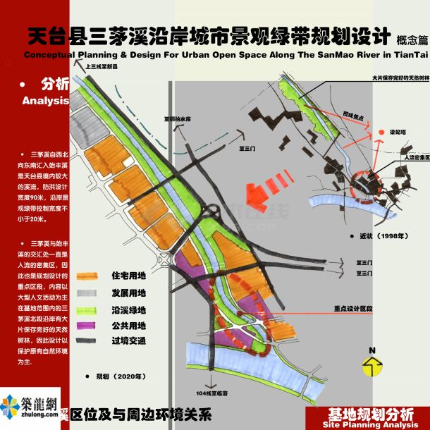 [台州]某县城临水绿化带景观规划设计-图一