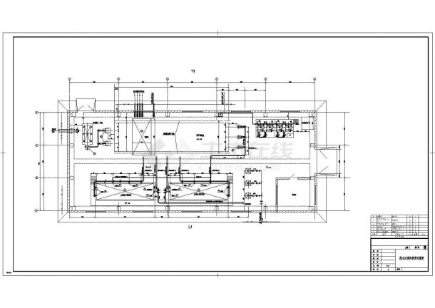宁夏某电厂含煤废水处理全套系统设计cad图纸（含系统图，设备外形图）-图一