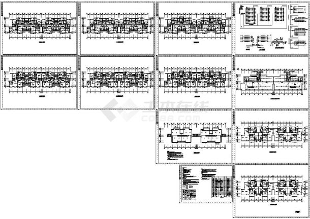 某六层公寓全套电气施工图纸（含阁楼）-图一