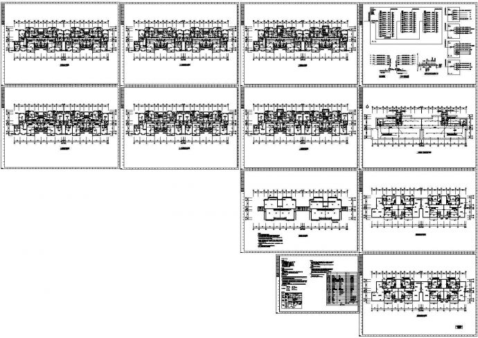某六层公寓全套电气施工图纸（含阁楼）_图1