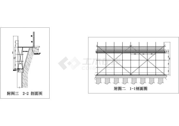 北京市某高层建筑基坑上口安全走道脚手架搭设施工方案-图一