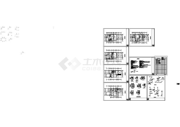 四层高档别墅全套水电施工图纸（含给排水工程）-图一