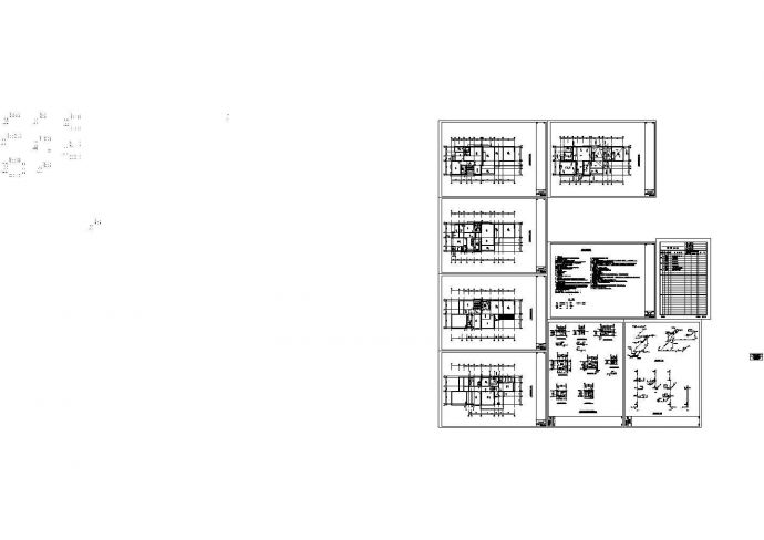 四层高档别墅全套水电施工图纸（含给排水工程）_图1