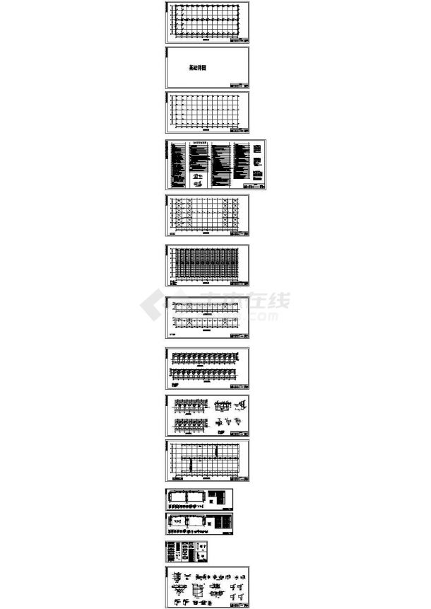 盘锦钢结构厂房结构设计施工图-图一